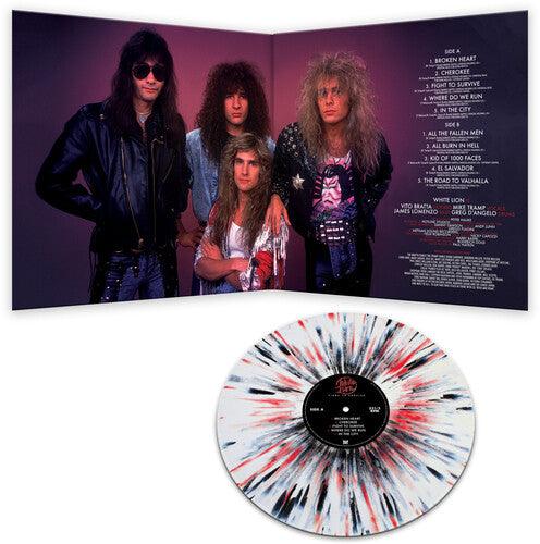 White Lion- Fight To Survive - WHITE/BLACK/RED SPLATTER