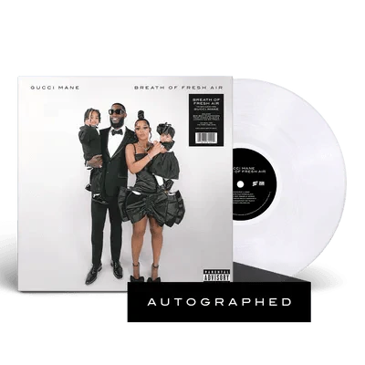 Gucci Mane- Breath Of Fresh Air (Indie Exclusive Autographed Clear Vinyl)