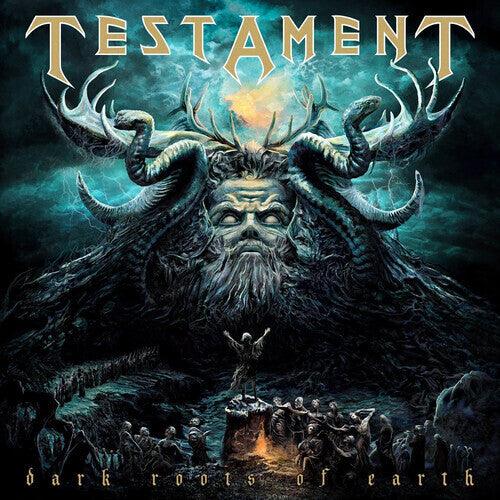 Testament- Dark Roots of Earth - Clear Gold Green Splatter