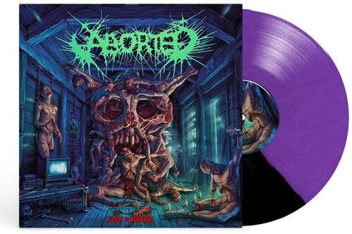 Aborted- Vault of Horrors - Purple Black Split Vinyl