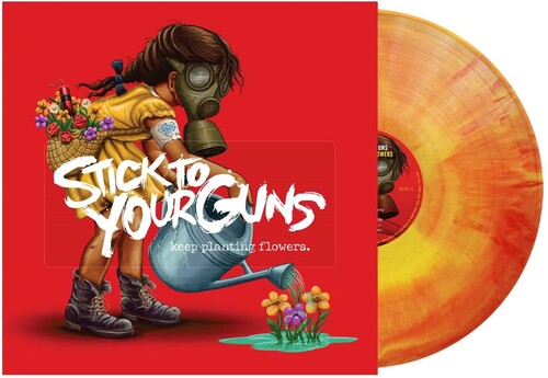 Stick to Your Guns- Keep Planting Flowers - Red & Yellow Galaxy Vinyl