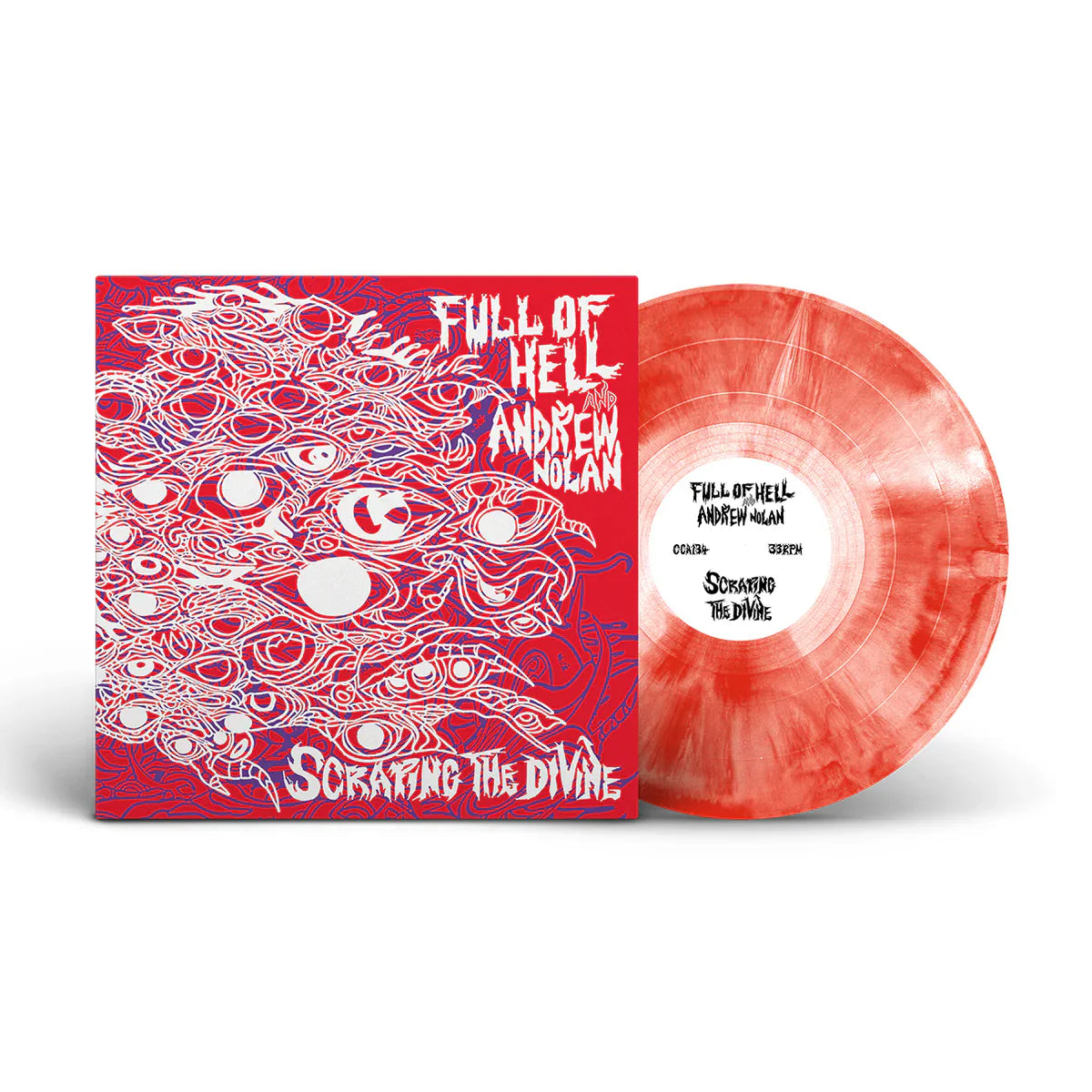 Full Of Hell & Andrew Nolan- Scraping The Divine (Red/White Galaxy)