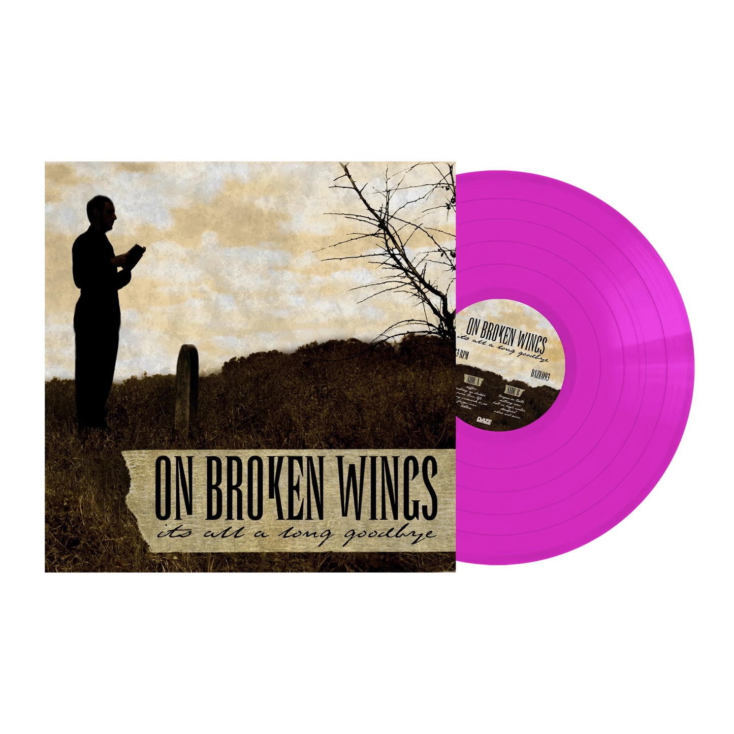 On Broken Wings- It's All A Long Goodbye (Neon Violet)(Daze Records)