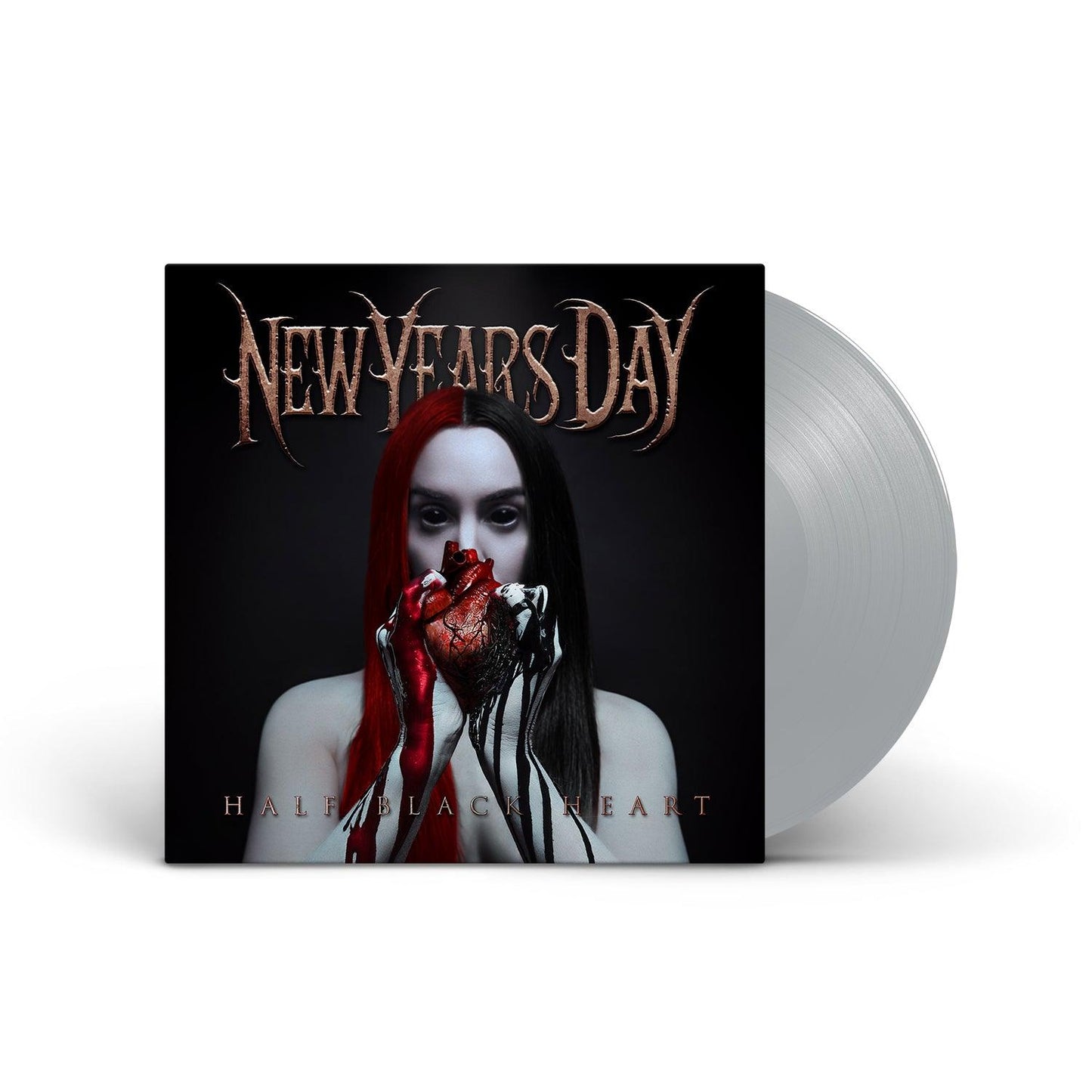 New Years Day- Half Black Heart (Silver Vinyl)