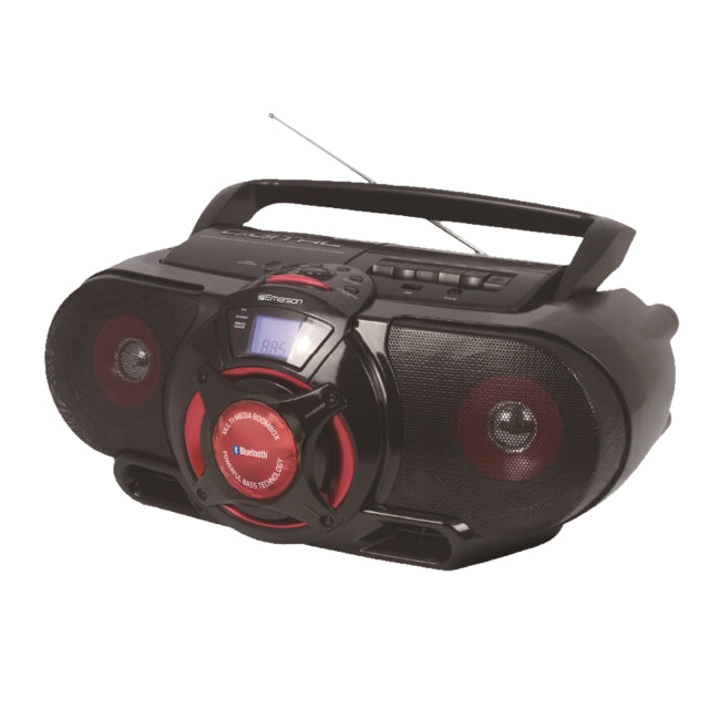 BLUETOOTH BOOMBOX WITH CD/CASSETTE/MP3/USB/BT