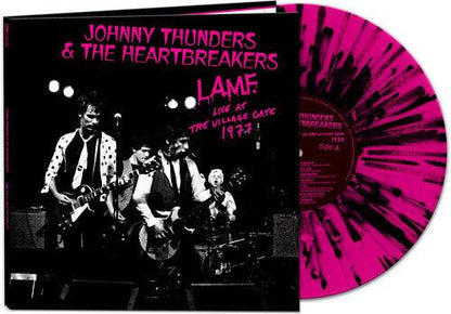 Johnny Thunders & Heartbreakers- L.A.M.F.  Live At The Village Gate 1977 - pink/black splatter