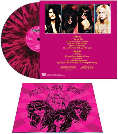 Pretty Boy Floyd- Live On The Sunset Strip - Pink/black Splatter
