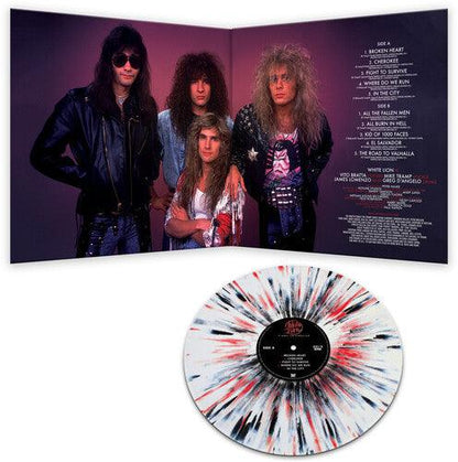 White Lion- Fight To Survive - WHITE/BLACK/RED SPLATTER