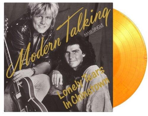 Modern Talking- Lonely Tears In Chinatown - Limited 180-Gram Yellow & Orange Marble Colored Vinyl