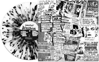 Agression- Greatest - Black/white Splatter
