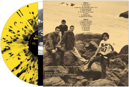 UK Subs- Quintessentials - YELLOW/BLACK SPLATTER