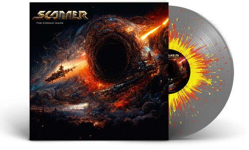 Scanner- Cosmic Race - Silver/red/yellow Splatter