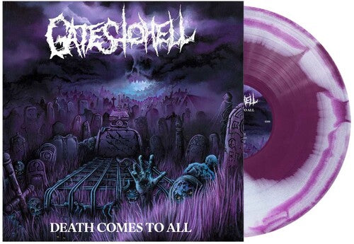 Gates to Hell- Death Comes to All - Purple/White Swirl