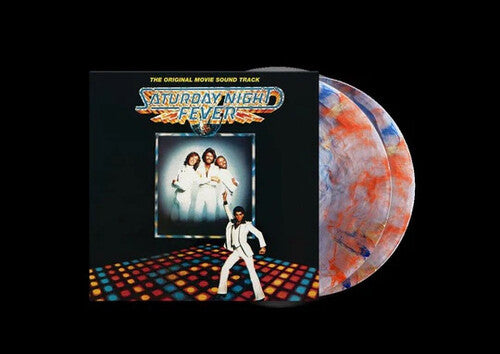 Bee Gees- Saturday Night Fever (Original Soundtrack) - Limited Red, Orange & Blue Marble Colored Vinyl