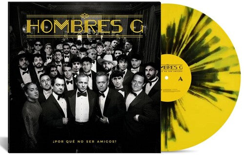 Hombres G- Por Que No Ser Amigos? - Ltd Yellow & Black Splatter Vinyl