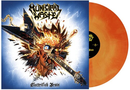 Municipal Waste- Electrified Brain - Orange Swirl