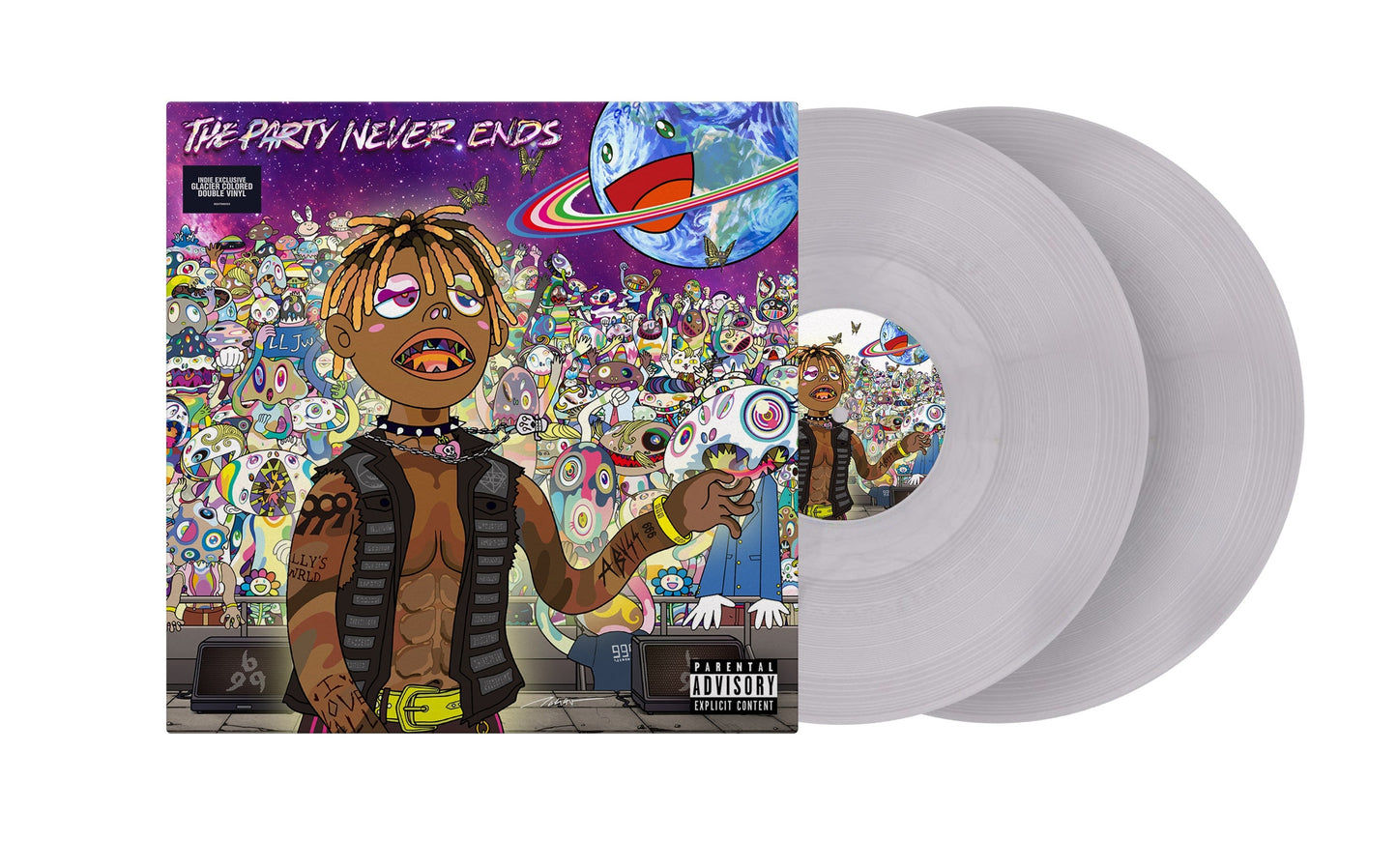 Juice Wrld- The Party Never Ends [Metallic Glacier 2 LP] (Indie Exclusive)
