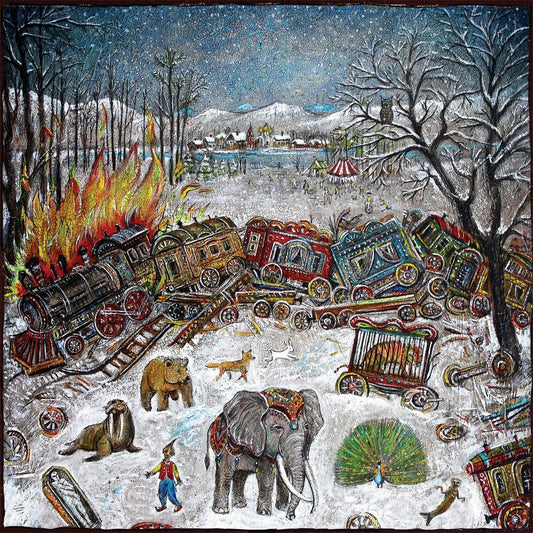 mewithoutYou- Ten Stories (Clear with Blue Splatter Vinyl LP)