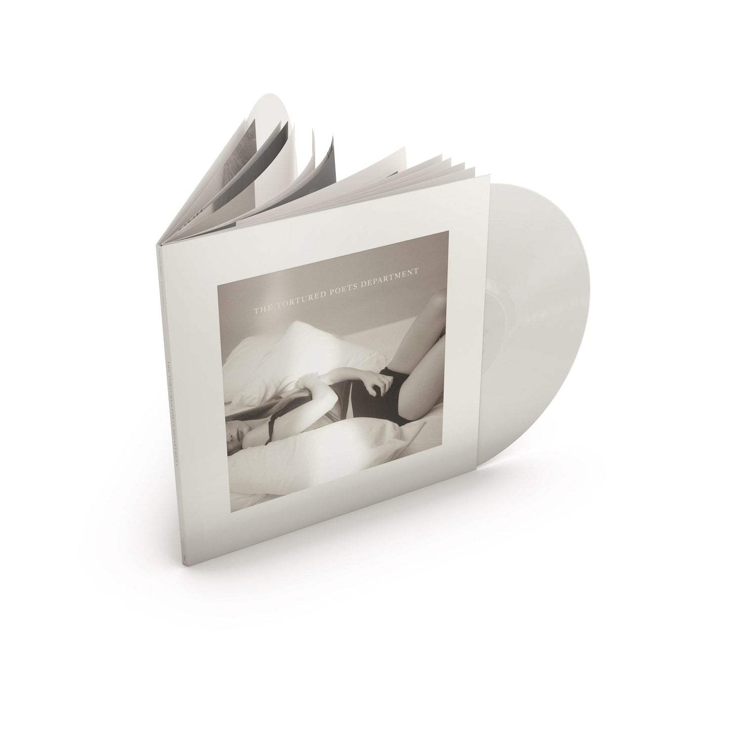 Taylor Swift- The Tortured Poets Department (Ghosted White Colored 2LP) (The Manuscript Ed) (DAMAGED)