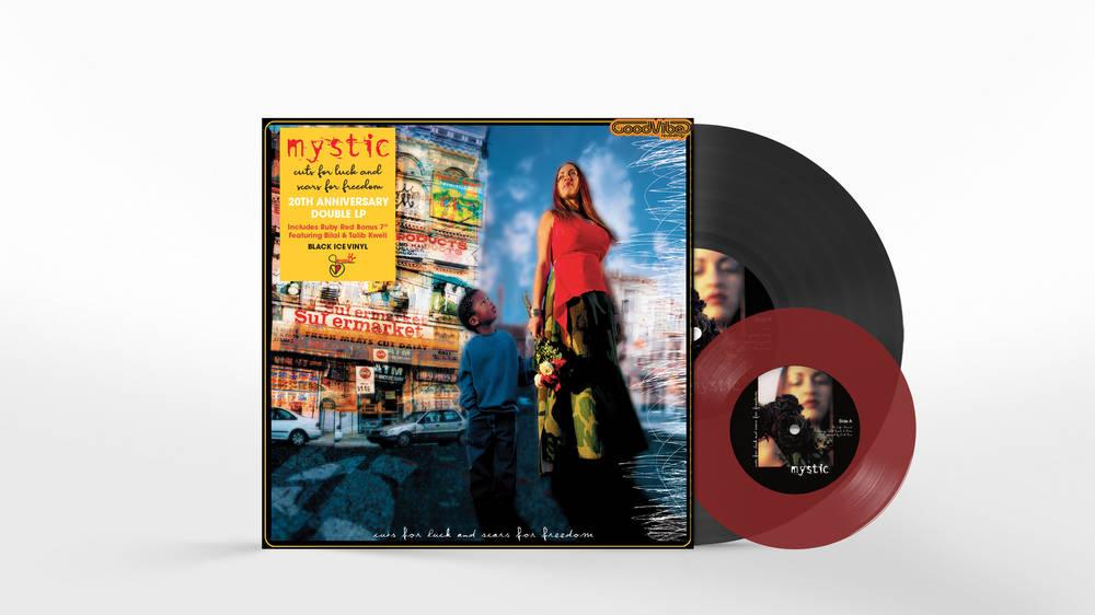 Mystic- Cuts For Luck And Scars For Freedom (RSD Essential Indie Colorway Black Ice 2LP + Ruby Red 7in)